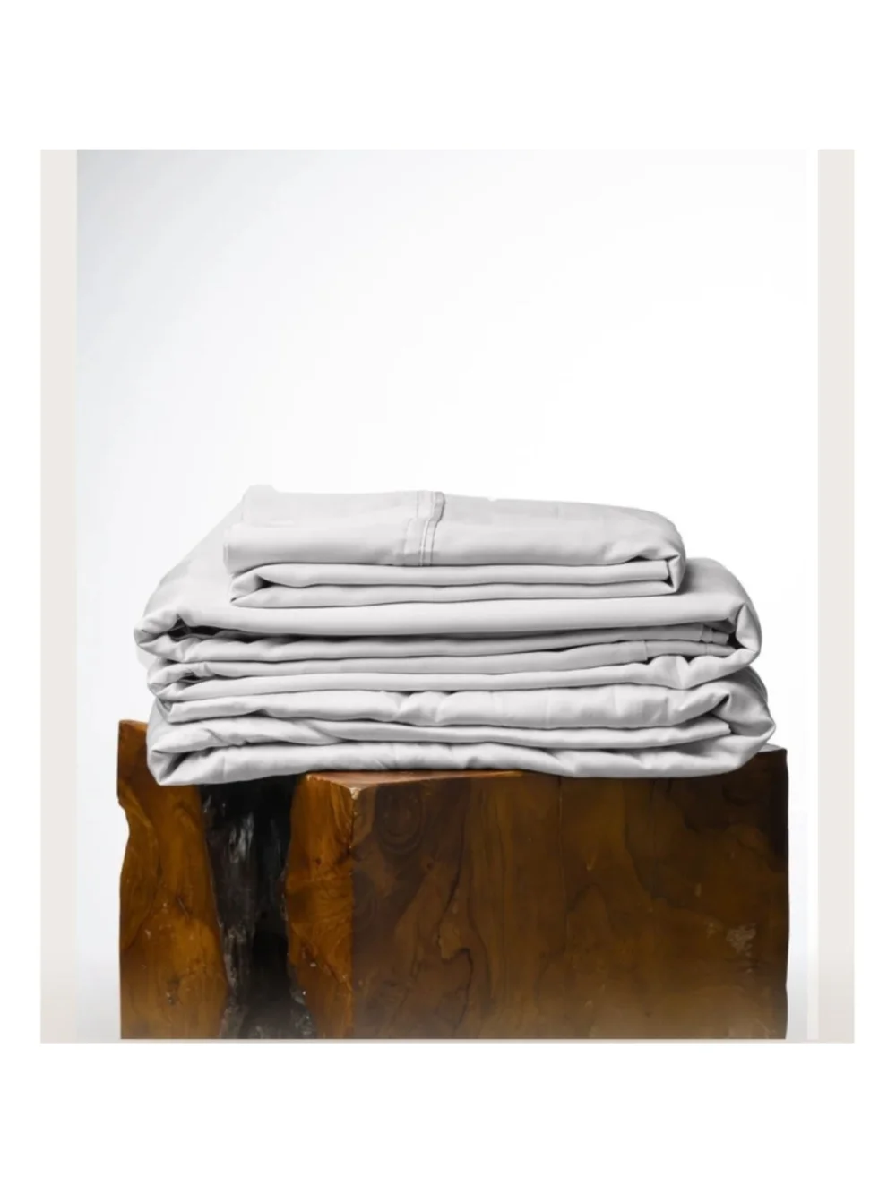 Olive Crate 100% Eucalyptus TENCEL Cooling - SPLIT KING Sheet Set 5pc Grey Mist